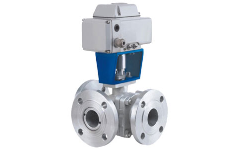 ZKRQR電動O型三通球閥